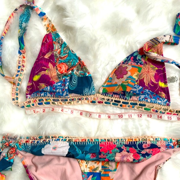 Johnny Was Tropical Floral Bikini XXL Caribbean Multi - Picture 12 of 15